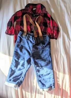 Baby boy Lumberjack Outfit